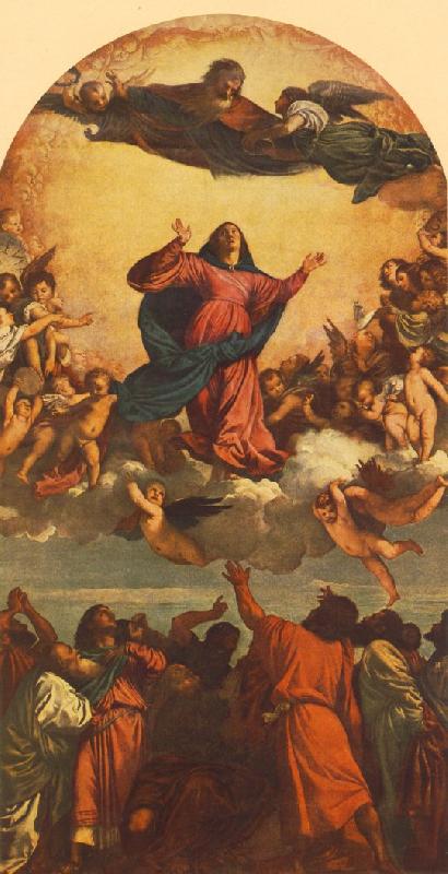 TIZIANO Vecellio Assumption of the Virgin dsg Sweden oil painting art